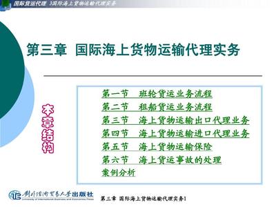 国际海上货物运输代理实务 角色、流程与责任